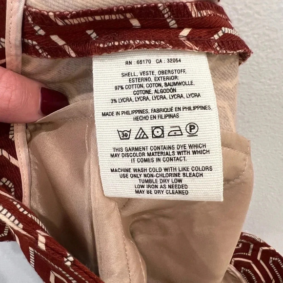 Anthropologie Cartonnier Charlie Geometric Print Trouser - Picture 10 of 11